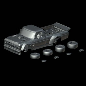 Ford F-150 Ken&#39;s Block Hoonitruck 1/87 1/64 1/43 1/32 1/24 1/18 1977 Resin model car kit