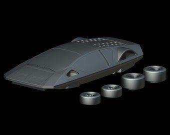 Ferrari 512 S Modulo Pininfarina (1970) 1/87 1/64 1/43 1/32 1/24 1/18 Kit de carro modelo de resina