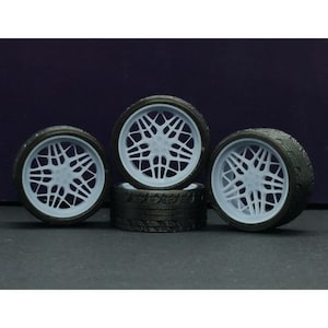 Vossen ML-R3 wheels and tires Set 1/87 1/64 1/43 1/32 1/24 1/18 1/12 AUTOart GMP Exoto Greenlight Minichamps Norev Solido Tamiya Fujimi