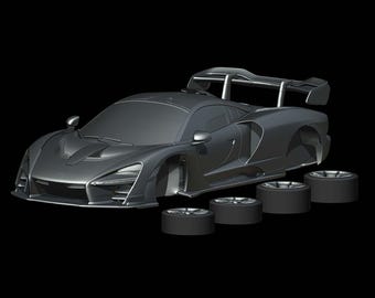 McLaren Senna P15 (2018) 1/87 1/64 1/43 1/32 1/25 1/24 1/18 Kit de carro modelo de resina