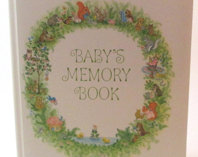 Vintage Baby Memory Book Hallmark Baby Book Nursery Rhymes Etsy