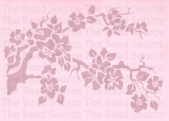 Cherry Blossom Pochoir Pochoir Mylar Fleur Pochoir Pochoir Dalimentation Art Pochoir Fleur Japonaise Asiatique Au Pochoir Stencil Art Cerises