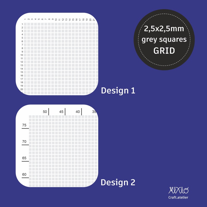 Digital Grid Template_printable Graph Paper_craft Planner_designing ...