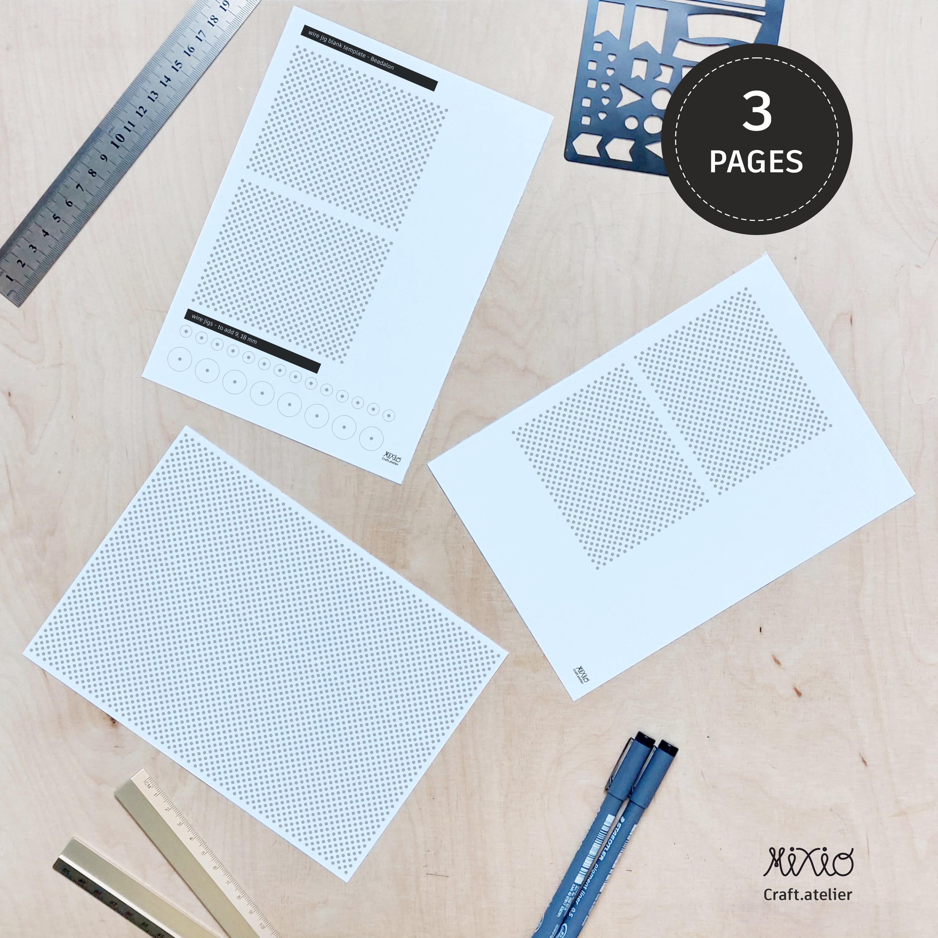 Printable Sheets for Wire Bender Jig_digital Template for Drawing Wire ...