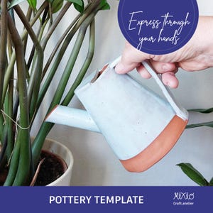 ceramic watering can template pottery template slab building template slab making project diy watering can DIY ceramic pottery tutorial
