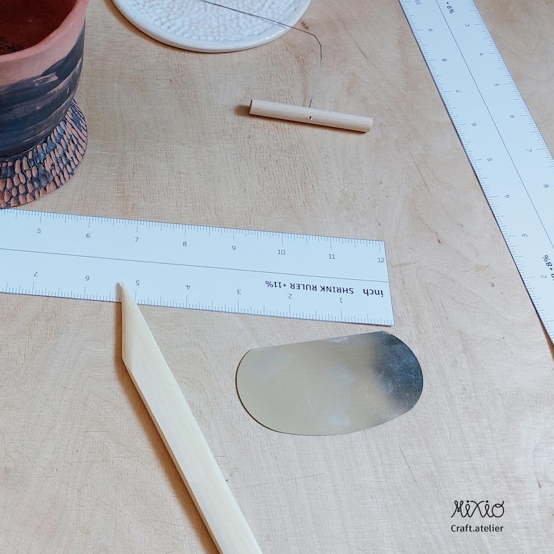 Pottery Ribs With Ruler Printable Pottery Shrink Rulers_digital Clay Shrinkage Tool_do It ...