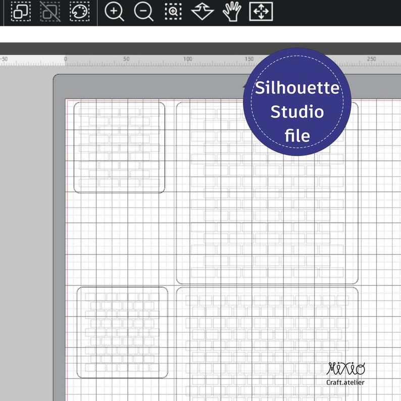 Digital Svg Wall Pattern Stencil_emboss Clay Texture_silhouette Studio ...