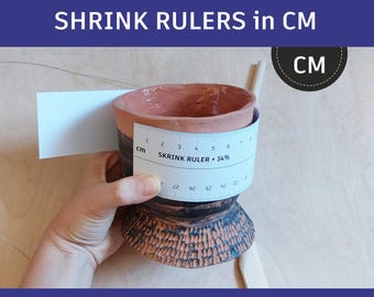 Ensemble de règles rétractables en poterie : outil d'argile imprimable (PDF et SVG)