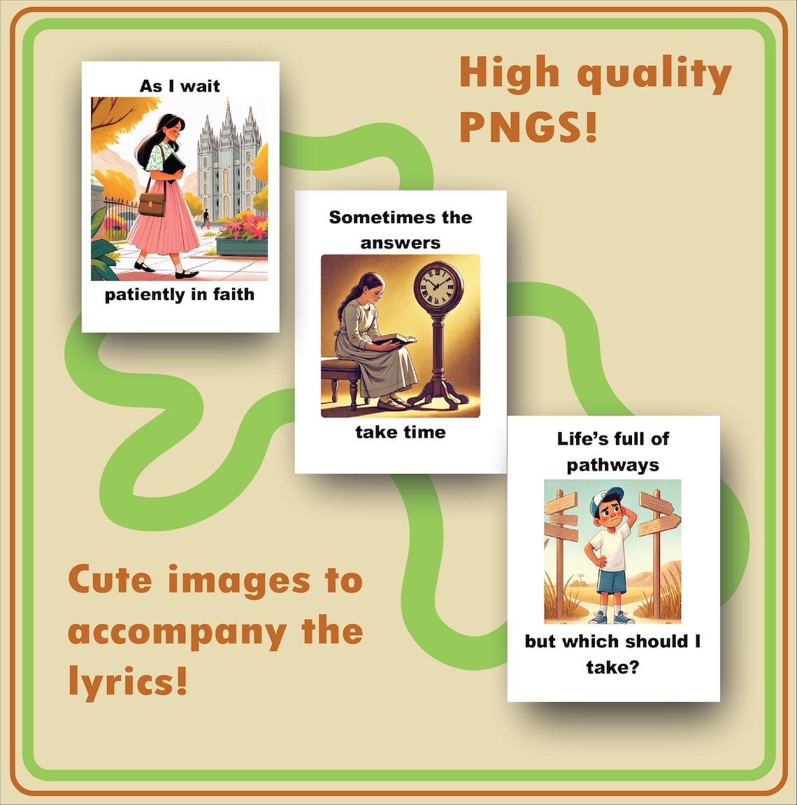 My Own Sacred Grove Primary Flip Chart for Singing Time Etsy