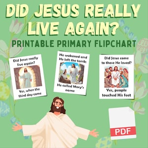 Did Jesus Really Live Again Primary Flip Chart LDS