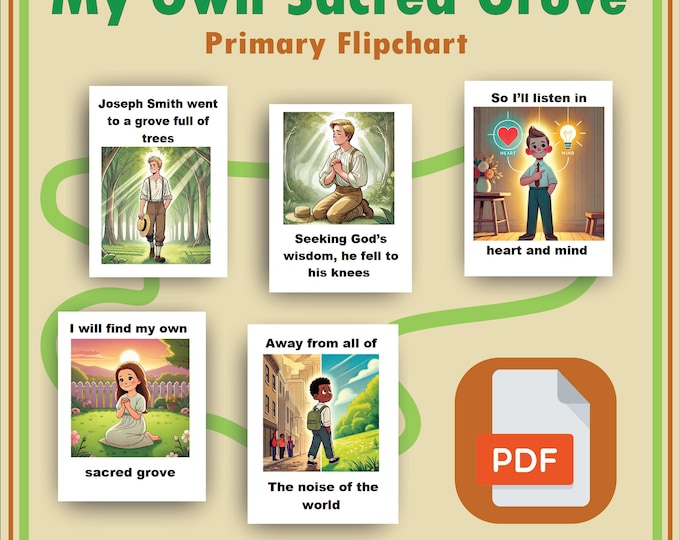 My Own Sacred Grove Primary Flip Chart for Singing Time Etsy