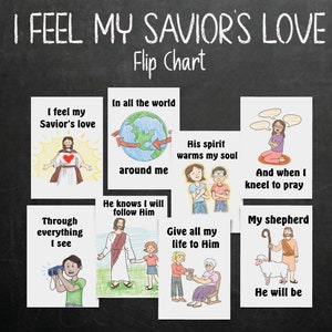 I Feel My Savior&#39;s Love Printable Flipchart PDF for LDS Primary