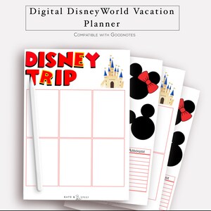 DisneyWorld Vacation Planner Pack for Digital Planning in GoodNotes