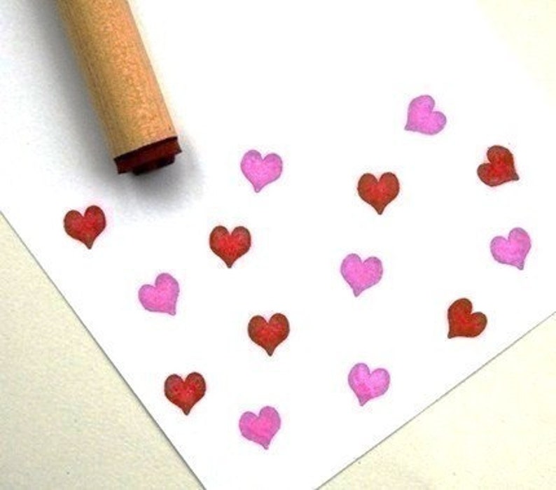 Solid Heart Rubber Stamp image 1