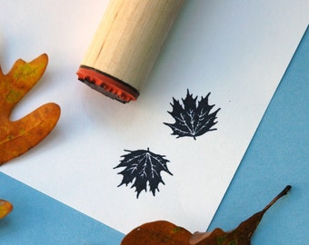 Fancy Maple Rubber Stamp