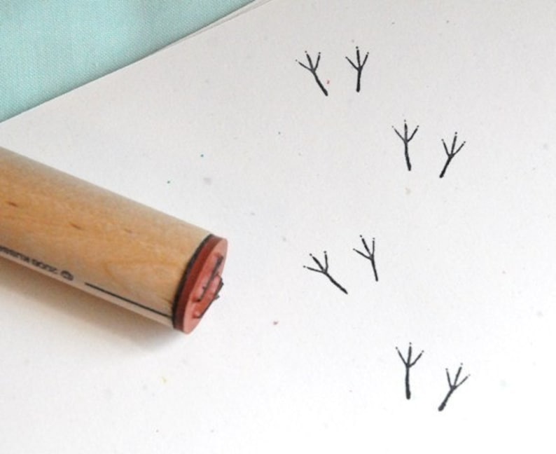 Bird Tracks Rubber Stamp image 2