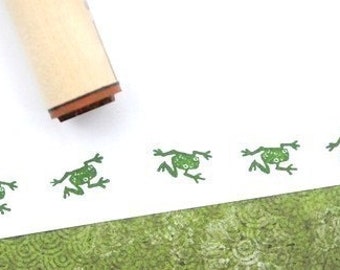 Crawling Tree Frog  Rubber Stamp