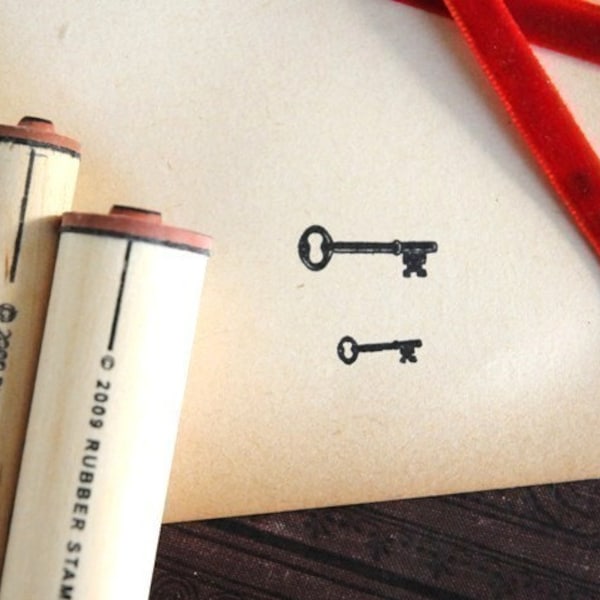 Set of Keys Rubber Stamp Set