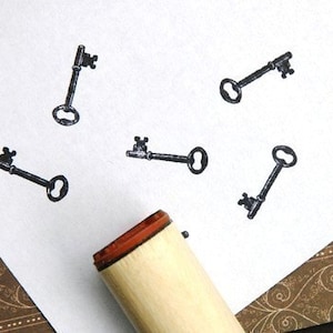 Skelett Schlüssel Stempel