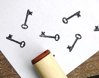 Skeleton Key Rubber Stamp