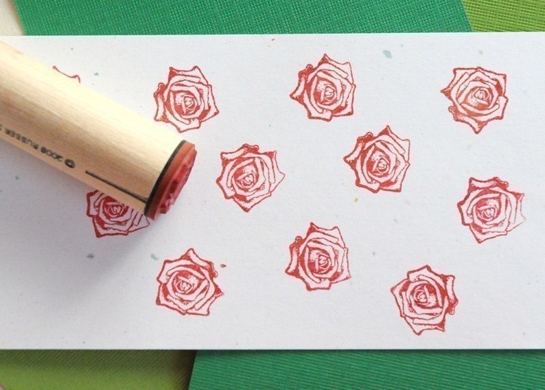 Real Rose Rubber Stamp image 3