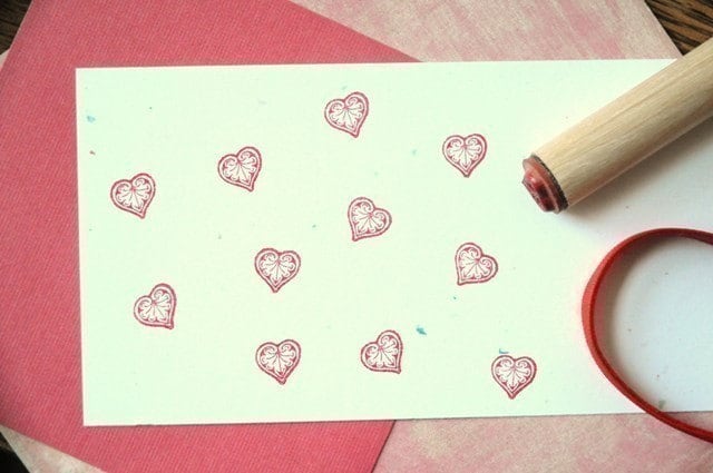 TINY HEART Rubber Stamp~Small Heart Stamp~Wedding~Valentine~Solid Shape  Silhouette Stamp~Love~Heartfelt Mountainside Crafts (34-03)