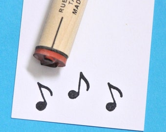 Musical Note Rubber Stamp