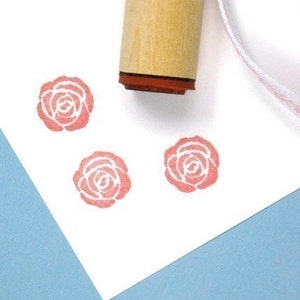 Solid Rose Rubber Stamp