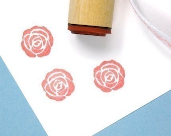 Solid Rose Rubber Stamp