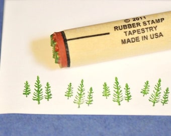 Tree Trio Rubber Stamp