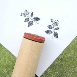 Shade Plant Left Rubber Stamp