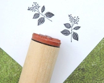 Shade Plant Left Rubber Stamp