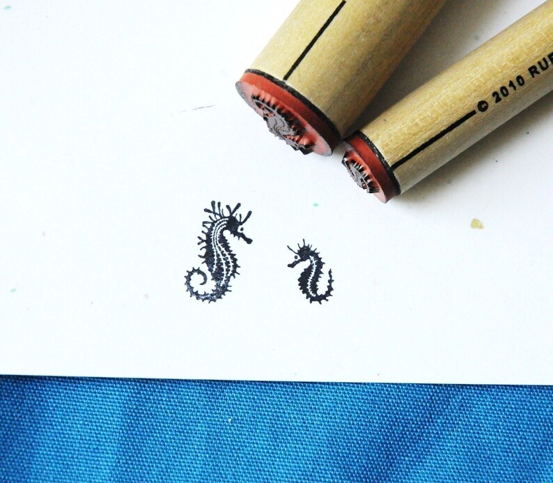 Seahorse Rubber Stamp Set image 1