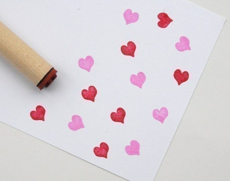 Solid Heart Rubber Stamp image 3