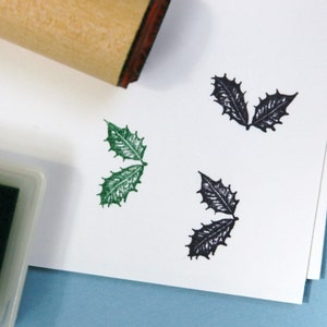 Holly Leaf Rubber Stamp image 2