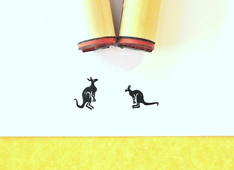 Kangaroo Rubber Stamp Set image 1