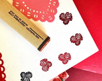 Rose Bouquet Rubber Stamp