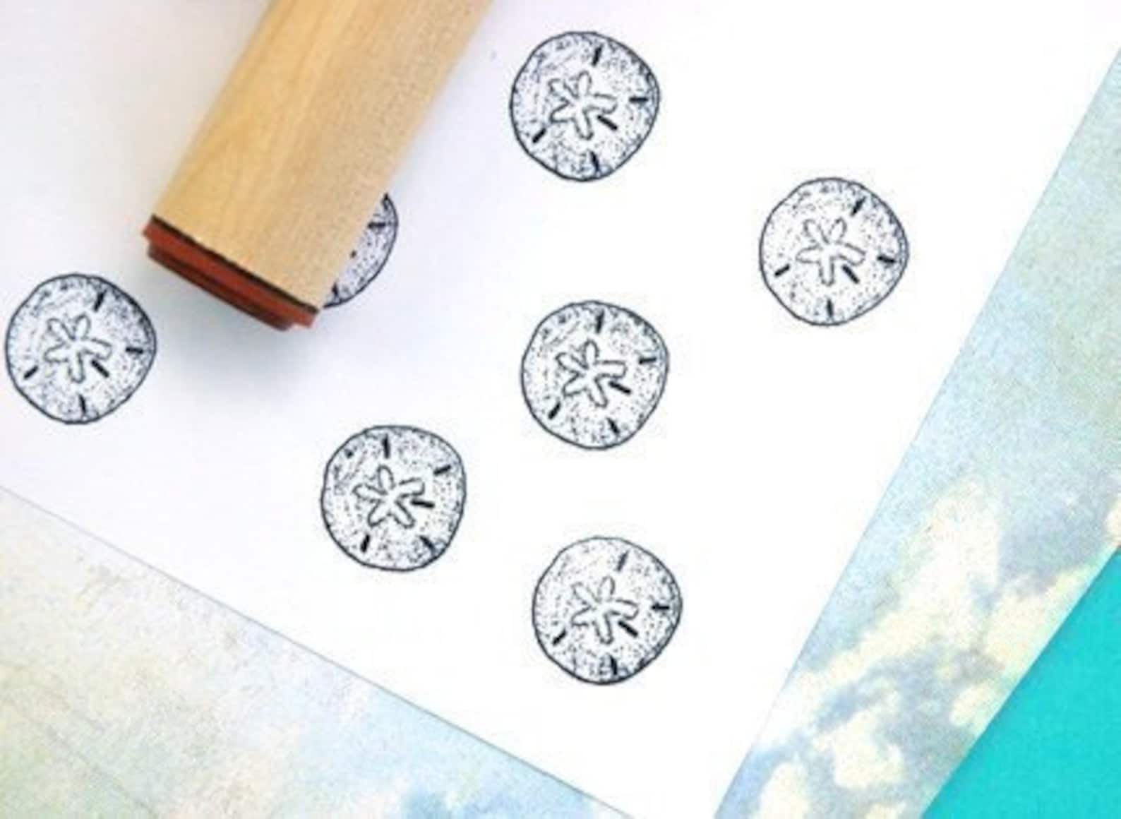 Sand Dollar Rubber Stamp Etsy