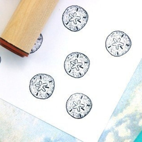 Sand Dollar Rubber Stamp