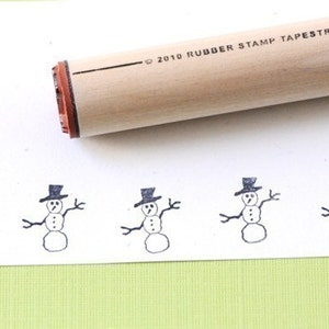 Snowman Rubber Stamp zdjęcie 2