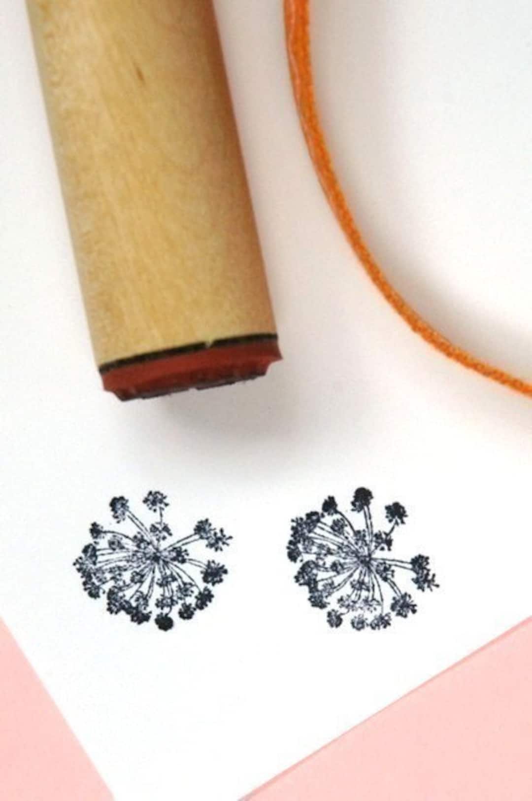 Queen Anne's Lace Rubber Stamp - Etsy