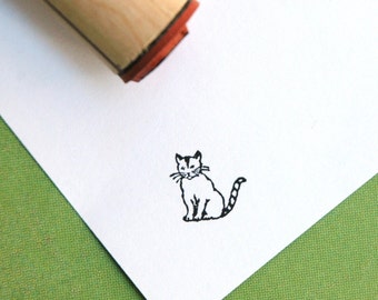 Cat Rubber Stamp