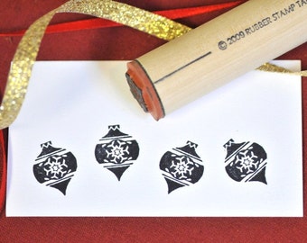 Snowflake Ornament  Rubber Stamp