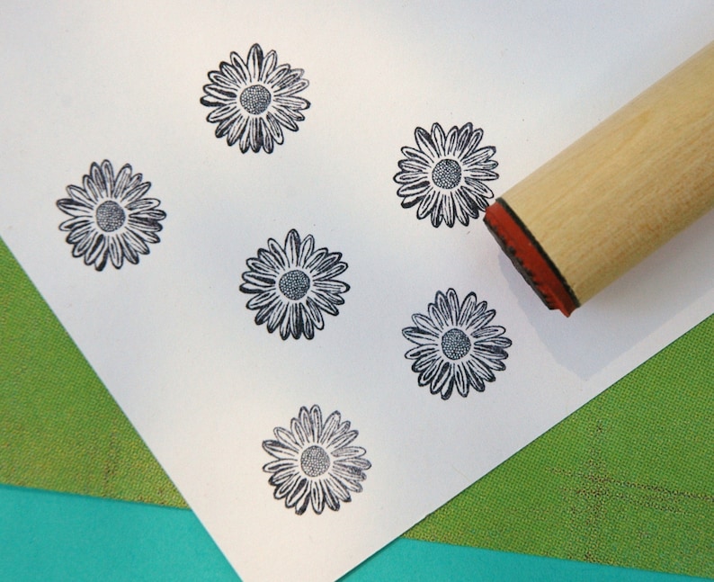 Shasta Daisy Rubber Stamp image 2