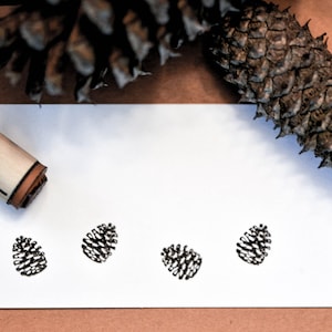 Pinecone Rubber Stamp image 1