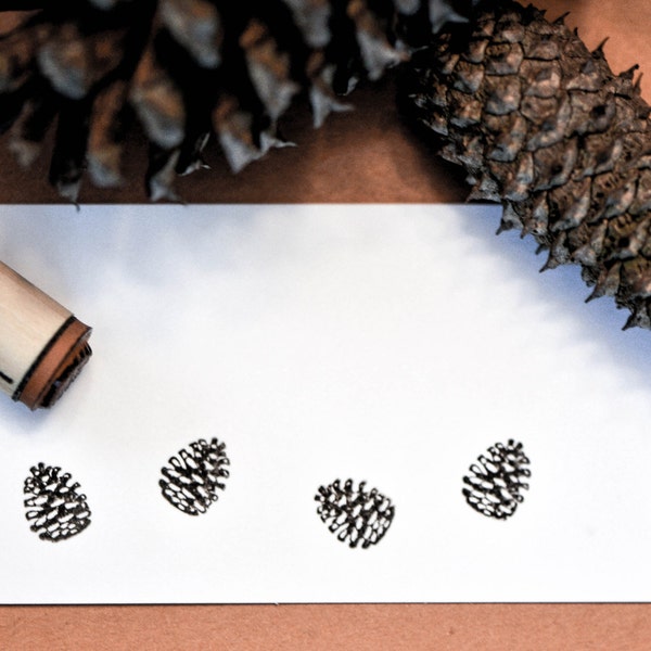 Pinecone Rubber Stamp