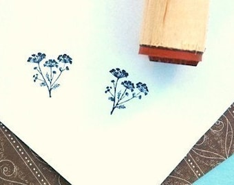 Blooming Dill Rubber Stamp