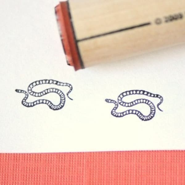 Snake Rubber Stamp