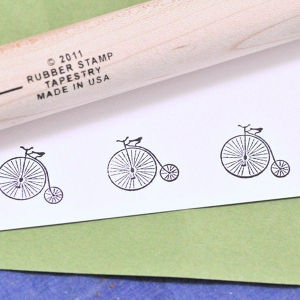 Antique Bicycle Rubber Stamp