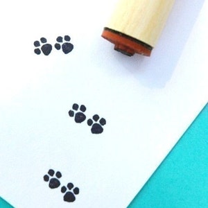 Pet Paw Print Rubber Stamp